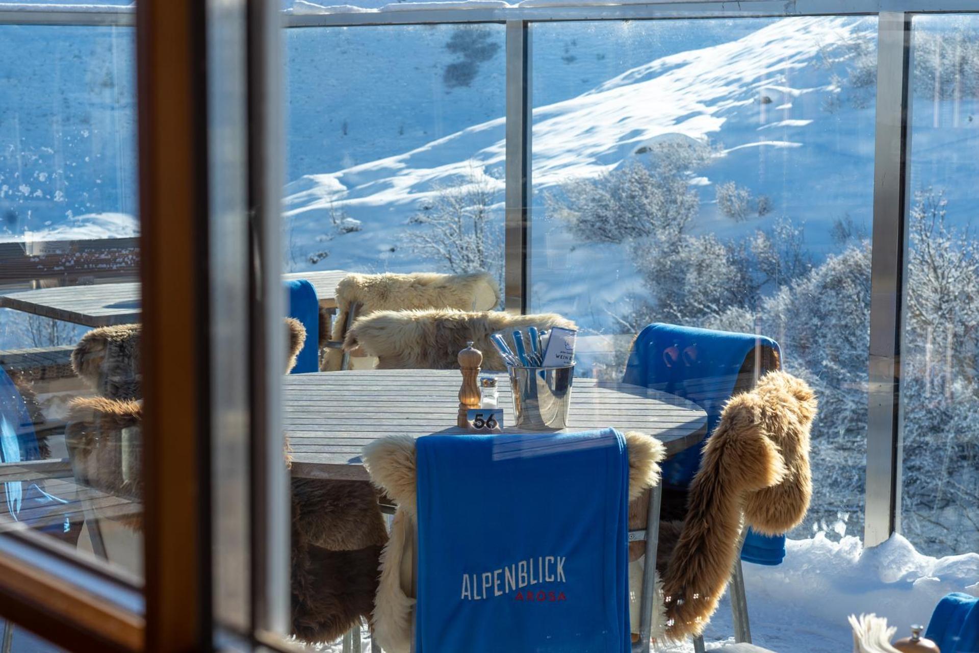 Alpenblick Bergrestaurant & Hotel Arosa Exterior foto